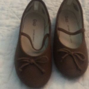 Girls leather cognac Mary Janes